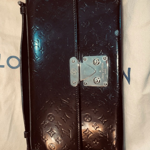 Vintage LOUISE VUITTON top handle clutch/wallet/ - Picture 2 of 5